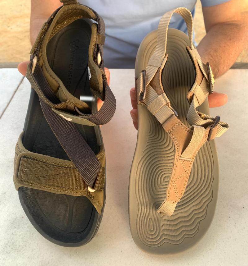 Vivobarefoot Tracker Ora vs Lems Switchback: the mountain sandal